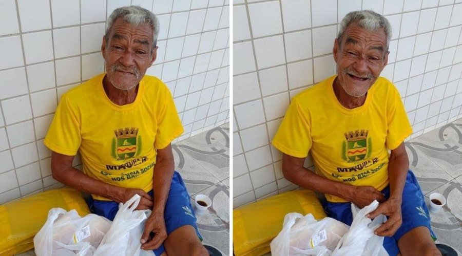 [Vivendo nas ruas de Maceió, idoso de 67 anos quer encontrar irmãos que moram no bairro de Pernambués]