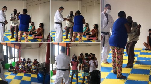 [Esporte e Inclusão: Aula de Karatê no GAP conta com a participação de alunos da terceira idade]