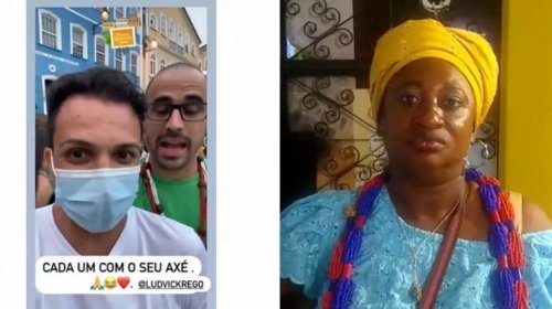 [Após revolta nas redes sociais por vídeo racista contra uma mulher do candomblé, turistas pede...]