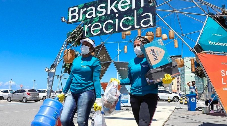 [Braskem Recicla: Projeto recebe recicláveis na Praça Cairu até domingo (19)]