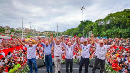 [Em ato do PT em Salvador, Lula reafirma que Jerônimo é o seu candidato na Bahia]