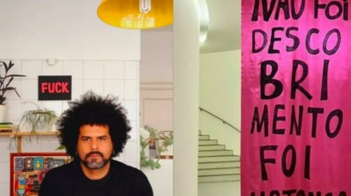 [Artista brasileiro é atacado em Portugal por peça: “Não foi descobrimento, foi matança”]