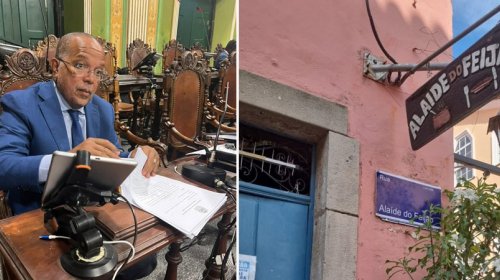 [Placa da Rua Alaíde do Feijão é instalada e Suíca celebra; “Importante referência à luta do po...]