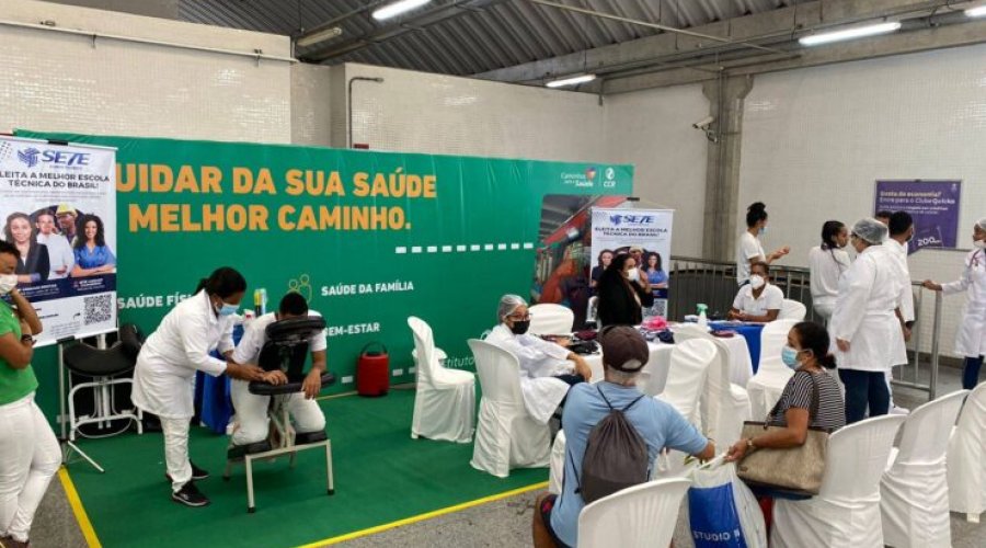 [Serviços de saúde são oferecidos na Estação Campinas do metrô de Salvador]