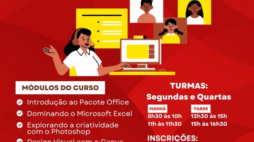 [Curso de Informática gratuito do básico ao avançando é oferecido gratuitamente em Pernambués]