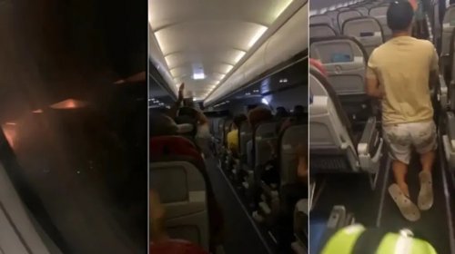 [Avião faz pouso de emergência na BA e passageiro sai ajoelhado para pagar promessa]