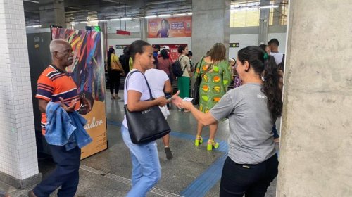 [Ação de acolhimento emocional acontece na Estação Aeroporto de Metrô nesta quarta (28)]