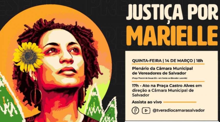 [Mulheres e movimentos sociais homenageiam Marielle na Câmara nesta quinta-feira (14)]