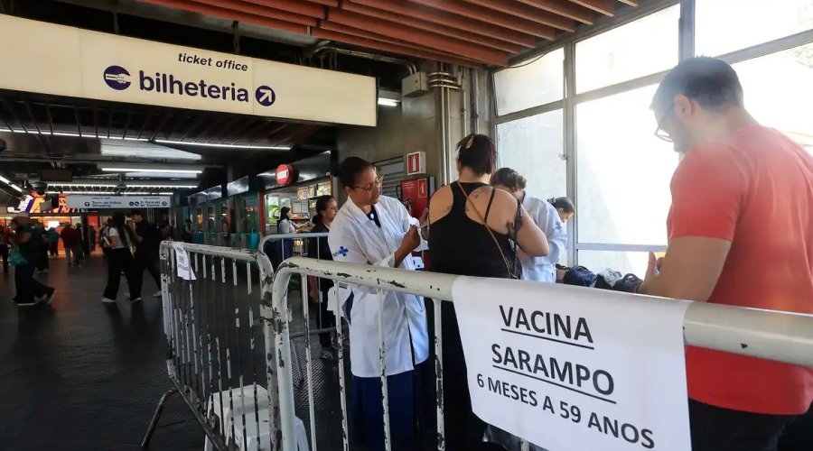 [Ministério da Saúde reforça chamamento para vacina contra o sarampo]
