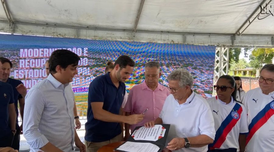 [Acordo prevê investimento de R$ 12 milhões na modernização do Estádio de Camaçari]